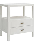 Wind Wood Solid Wood 2 Drawer Nightstand