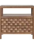 Marlow Mosaic Drawer Nightstand Solid Wood nightstand