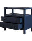Callan 2 Drawer Nightstand with Shelf Solid Wood nightstand