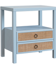 Rowan Cane Door Nightstand with Shelf