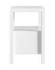 Rowan Cane Door Nightstand with Shelf Solid Wood nightstand
