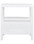 Rowan Cane Door Nightstand with Shelf Solid Wood nightstand