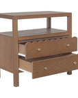 Morrowind Scallop Nightstand Solid Wood nightstand