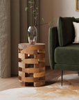Lorena Round Teak Accent Table