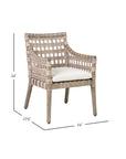 Danae Rattan Weave Arm Chair