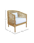 Indigo Road by Egypt Sherrod x East at Main Yulia Openweave Rattan Barrel Occasional Chair