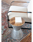 Lupton Wood and Metal Accent Table