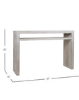 Karson Solid Wood Console Table with Shelf