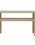 Riley Raffia Console Table with Shelf
