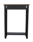 Charlotte Bayur Wood 24" Console Table with Storage Drawer