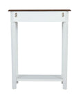 Charlotte Bayur Wood 24" Console Table with Storage Drawer