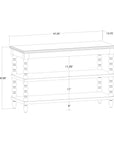 Elanor Turned Leg Console Table With Two Shelves