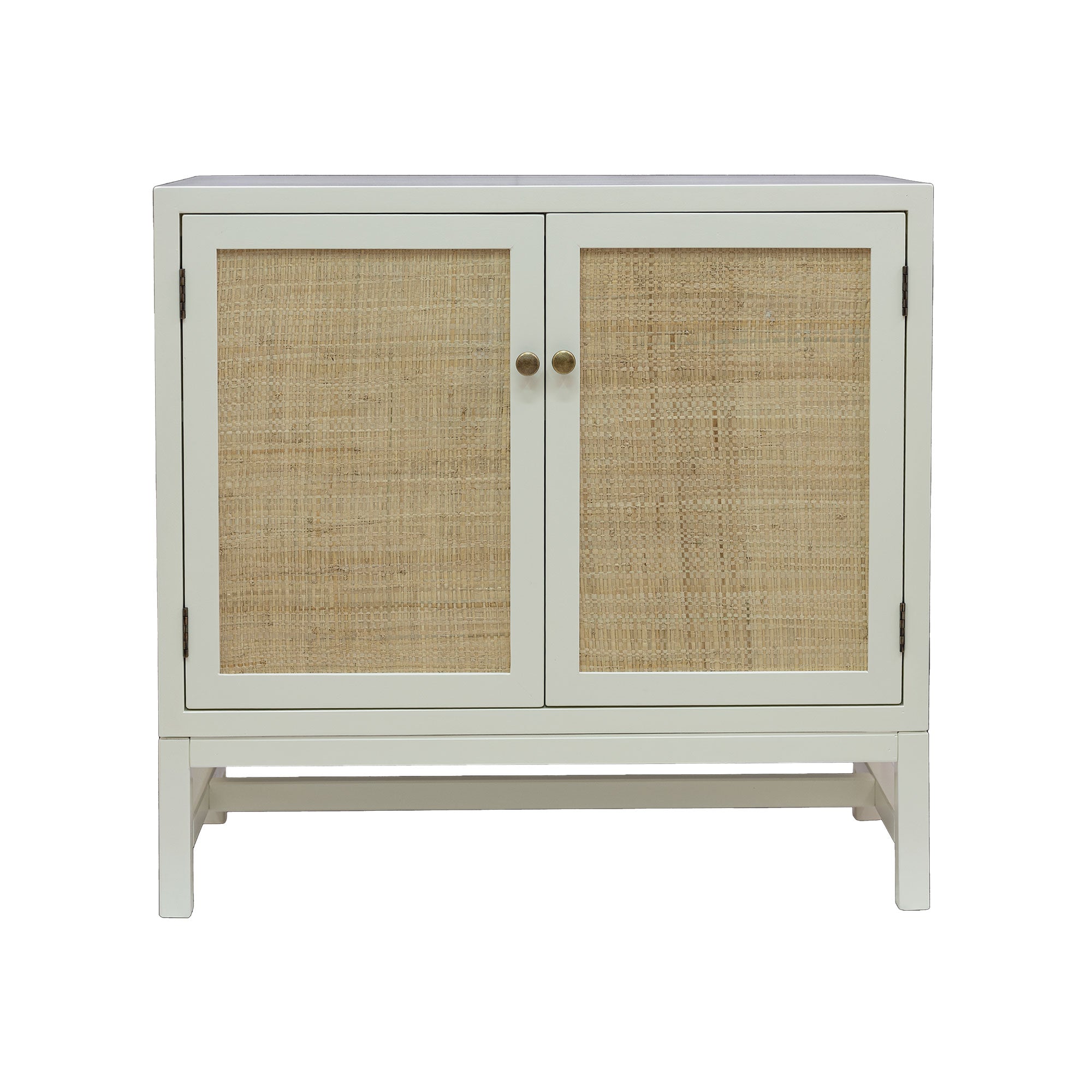 Raelynn 2 Door Raffia Paneled Cabinet