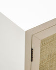 Raelynn 2 Door Raffia Paneled Cabinet