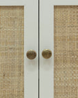Raelynn 2 Door Raffia Paneled Cabinet