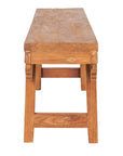 Delia 47" Handcarved Solid Wood Bench Solid Wood bench