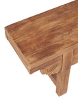 Delia 47" Handcarved Solid Wood Bench Solid Wood bench