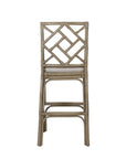 Stacie Rattan Lattice Back Stool Solid Wood counter stool