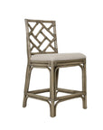 Stacie Rattan Lattice Back Stool Solid Wood counter stool