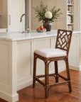 Stacie Rattan Lattice Back Stool
