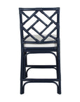 Stacie Rattan Lattice Back Stool Solid Wood counter stool