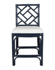Stacie Rattan Lattice Back Stool Solid Wood counter stool