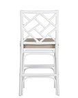 Stacie Rattan Lattice-Back Stool
