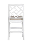 Stacie Rattan Lattice Back Stool Solid Wood counter stool
