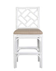Stacie Rattan Lattice Back Stool Solid Wood counter stool