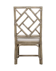 Stacie Rattan Lattice-Back Dining Chairs, Set of 2
