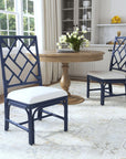 Stacie Rattan Lattice-Back Dining Chairs, Set of 2
