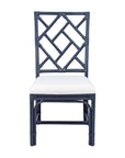Stacie Rattan Lattice-Back Dining Chairs, Set of 2
