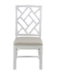 Stacie Rattan Lattice-Back Dining Chairs, Set of 2