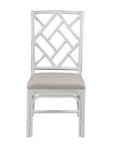 Stacie Rattan Lattice Back Dining Chairs, Set of 2 Solid Wood dining chair