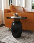 Indigo Road by Egypt Sherrod x East at Main Samara Black Enamel Side Table
