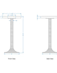 Tulip Marble Martini Table