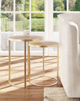 August Nesting Tables Solid Wood accent table