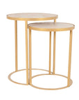 August Nesting Tables Solid Wood accent table