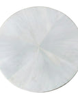 Isla Scalloped Round Side Table Solid Wood accent table