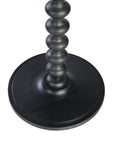 Turned Wood Pedestal Side Table