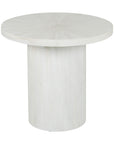 Bianca 24" Pedestal Wood Side Table