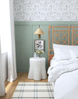Betty Skirted Rattan Accent Table