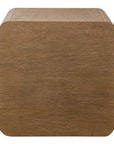Piers Bayur Wood 16" Square Plynth Side Table