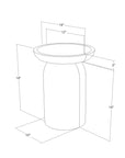 Indigo Road by Egypt Sherrod x East at Main Makoa Pedestal Side Table