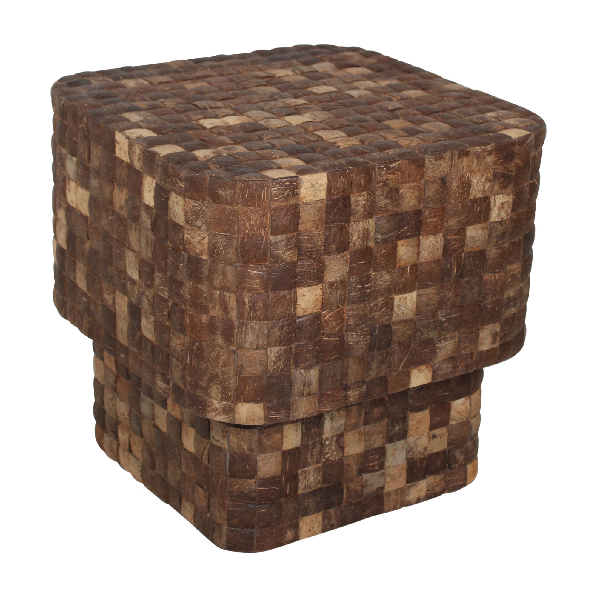 Indigo Road by Egypt Sherrod x East at Main Samoa Square Coconut Shell Side Table