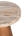 Indigo Road by Egypt Sherrod x East at Main Kayu Petrified Wood Pedestal Table