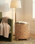 Delilah Round Woven Storage Side Table