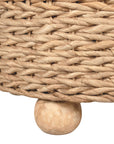 Delilah Round Woven Storage Side Table