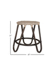 Marla 20" Rattan Stool with Cushion