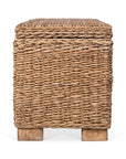 Daria 39" Woven Abaca Storage Bench Solid Wood bench